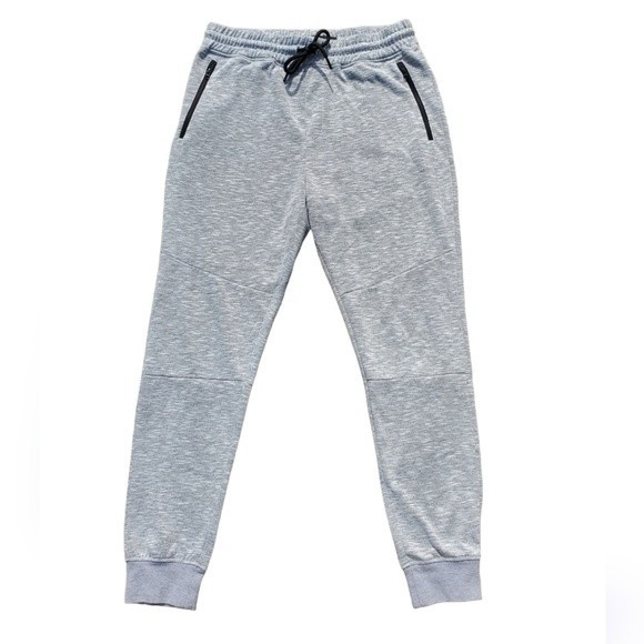 Men's Brooklyn Marled Gray Jogger Sweatpants - Picture 2 of 12